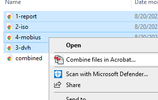 Combine PDFs